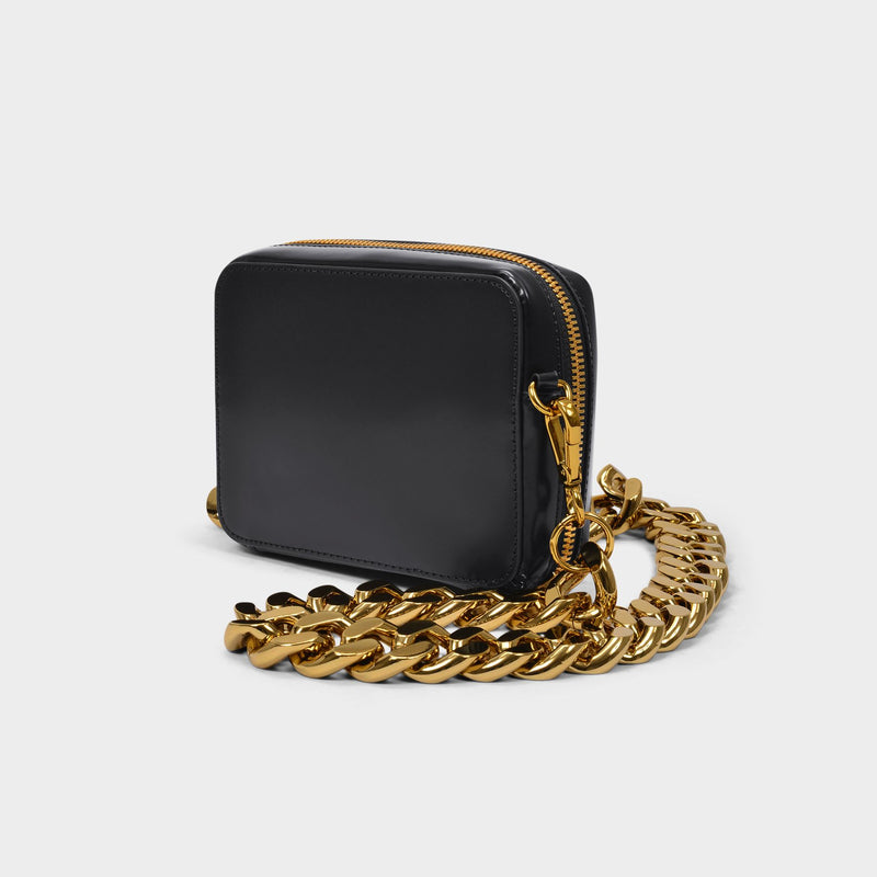 Chaine Camera Bag - Kara - Black/Gold - Leather