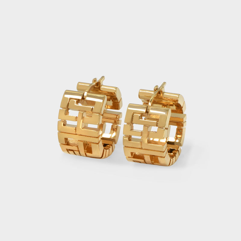 Goldie Mini Earrings 镀金黄铜耳环