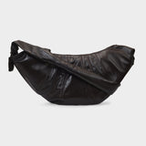 Large Croissant Crossbody  - Lemaire - Chocolate Black - Leather