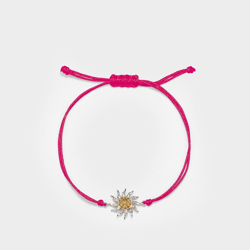 Fil Soleil Fuchsia Bracelet 黄金手链