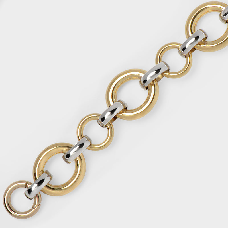 Calle Bracelet in Bicolor Brass