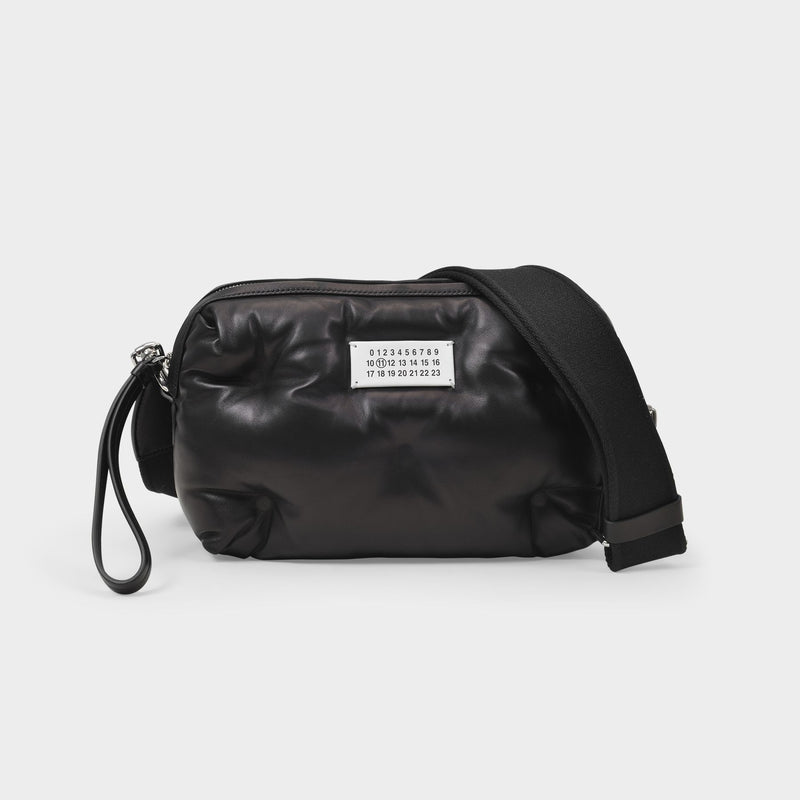 Glam Slam Crossbody in Black Leather