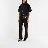 Glam Slam Flap Small Hobo Bag - Maison Margiela - Black - Leather