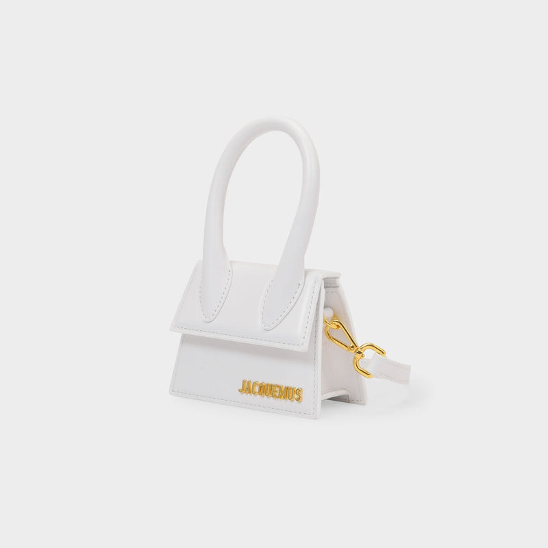 Jacquemus Le Chiquito细肩带皮质斜挎包情侣款正品