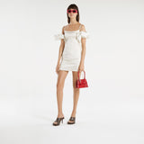 Jacquemus Le Chiquito Moyen Boucle 中号红色皮质斜挎包