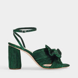 Loeffler Randall Camellia Knot Sandals蝴蝶结一字带粗高跟凉鞋