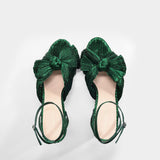 Loeffler Randall Camellia Knot Sandals蝴蝶结一字带粗高跟凉鞋