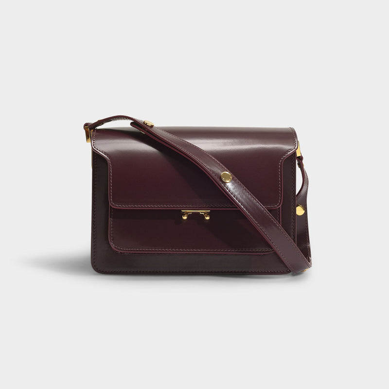 Trunk Bag in Wine Calfskin