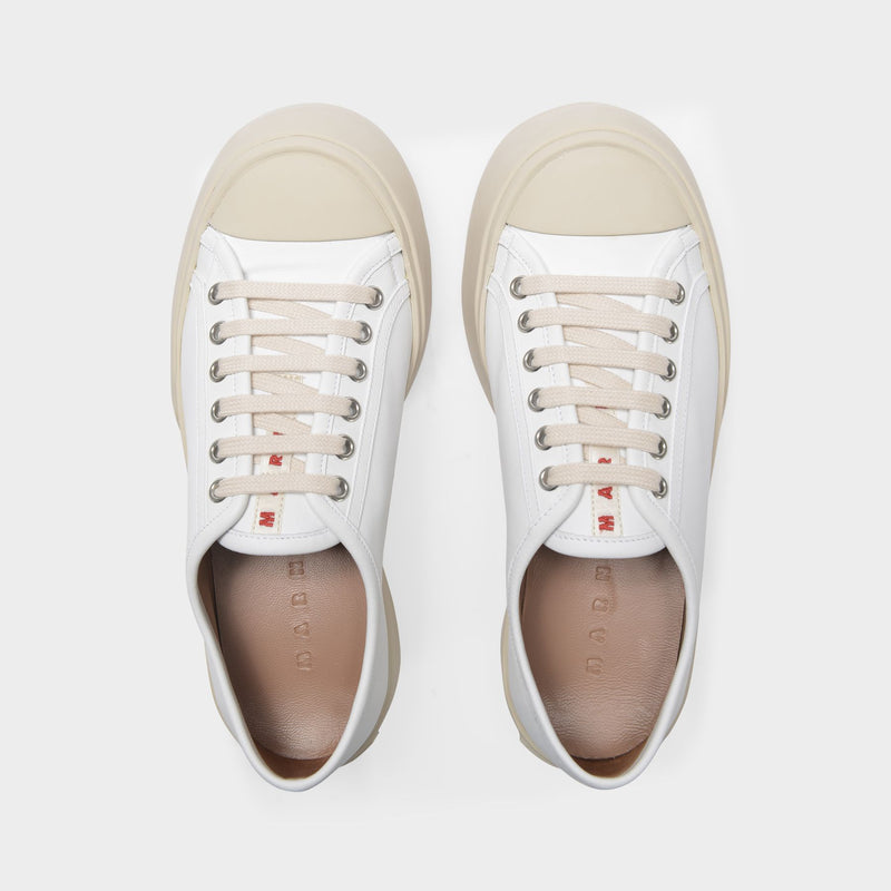 玛尼 Marni Sneaker Nappa皮质厚底平底运动鞋正品七夕礼物