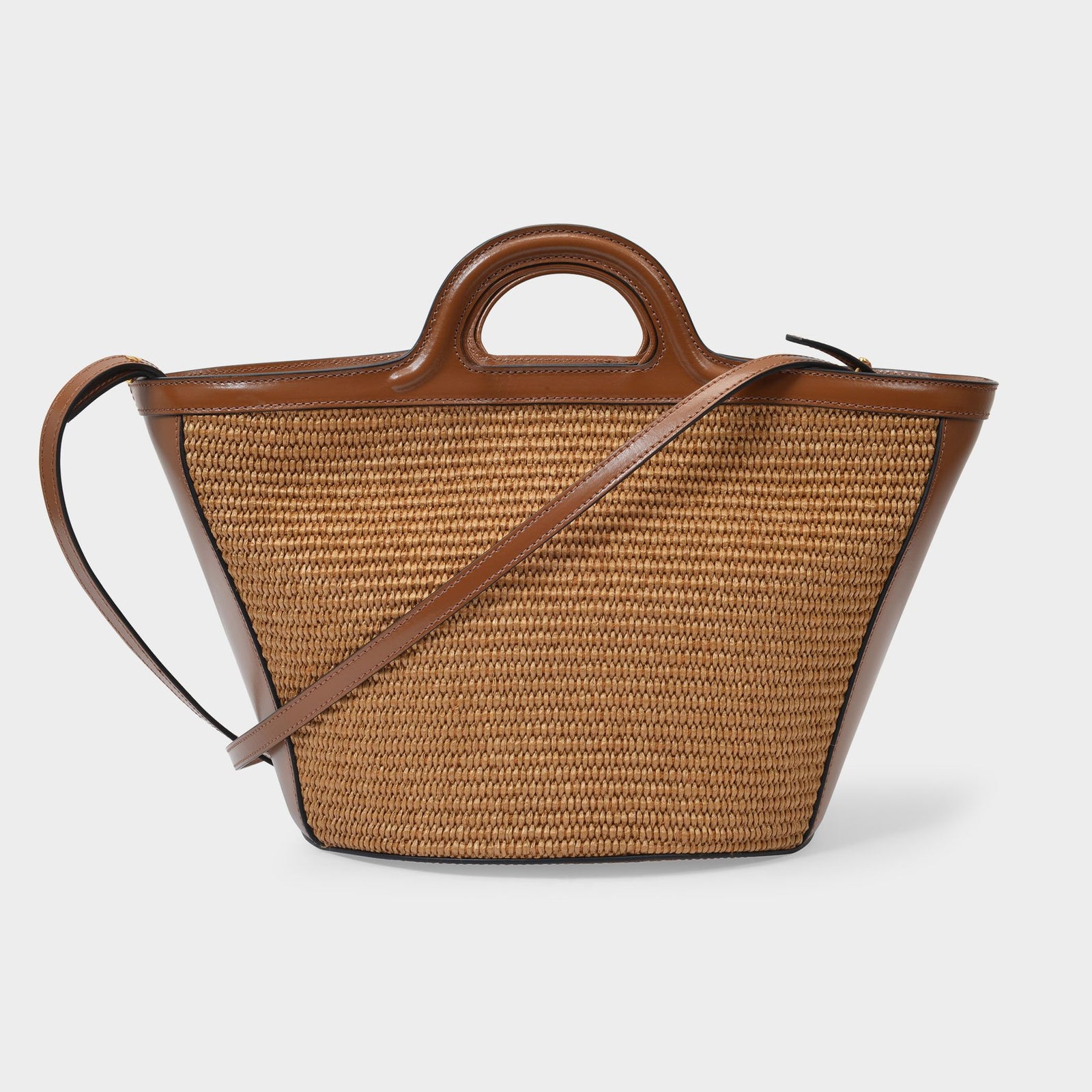玛尼Marni Tropicalia Small Bag 小号编织篮子包savi同款棕色