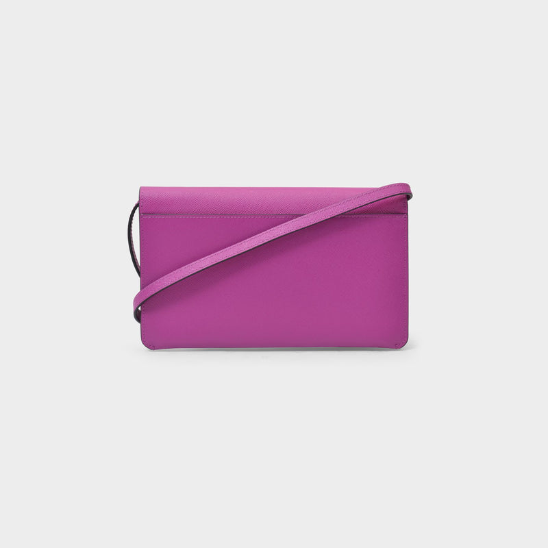 3 Comp Pouch in Pink Leather