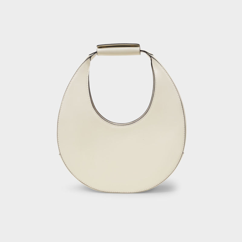 Moon  Handbag - Staud - Cream - Leather