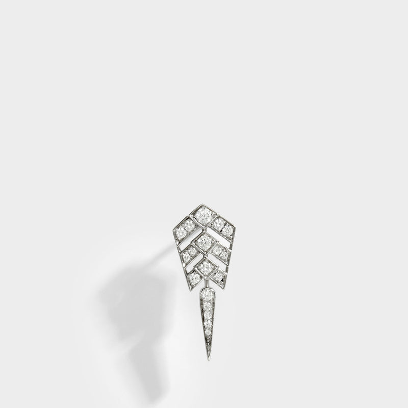 Stairway 钻石/银色耳饰