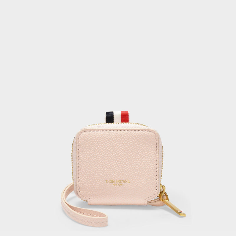 Thom Browne Zippered Coin Purse粉色皮质拉链零钱包