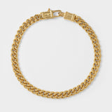 Curb Bracelet L Gold 镀金9K银手镯
