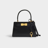 Lee Radziwill Petite Handbag - Tory Burch -  Black - Leather