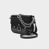 Kate Wrinkled Bag in Black Leather