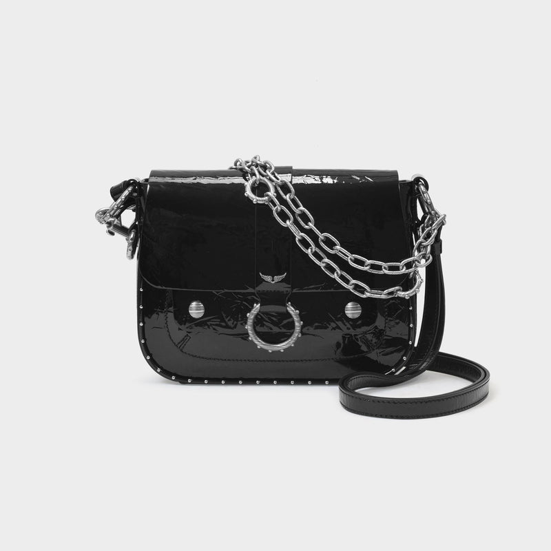 Kate Wrinkled Bag in Black Leather