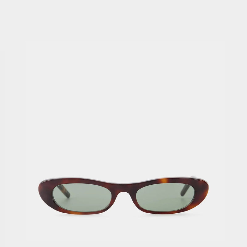 Sl 557 Shade Sunglasses - Saint Laurent  - Havana/Green - Acetate